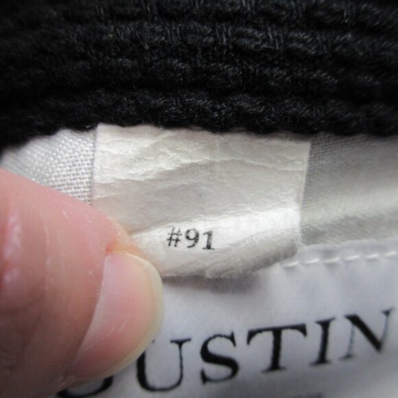 Gustin Men's Slim Pants 32 Black Button Fly 5 Pocket Chino Woven Knit 718 - Picture 5 of 15